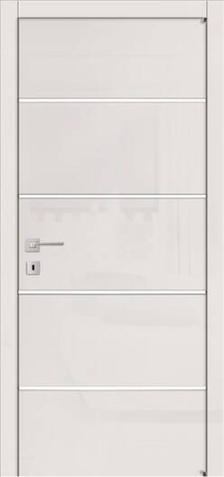 Міжкімнатні двері фарбовані а7.m сірий шовк