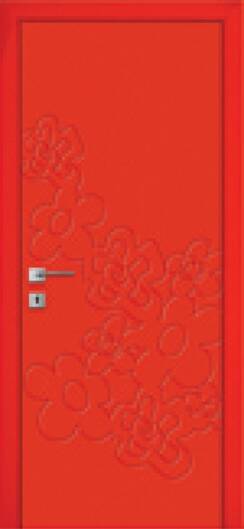 Межкомнатные двери окрашенные окрашенная дверь flora fl-4 красный чили