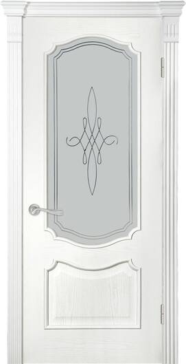 Міжкімнатні двері модель 41 латте стекло