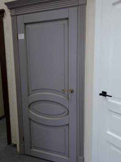 Міжкімнатні двері фарбовані барселона пг біла