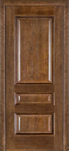 Міжкімнатні двері шпоновані шпонированная дверь модель 53 дуб браун гл
