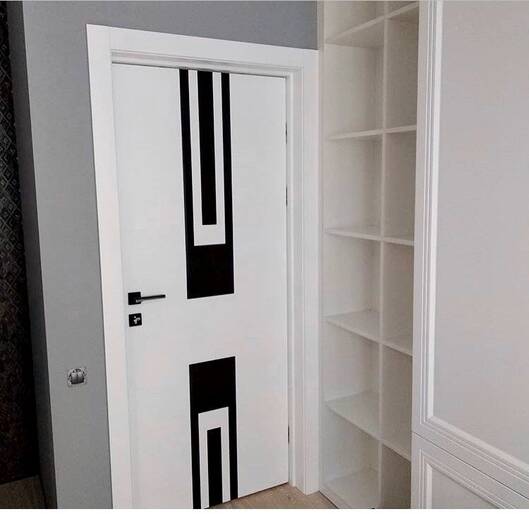 Міжкімнатні двері фарбовані а12.1.f.s сірий шовк ral 7004