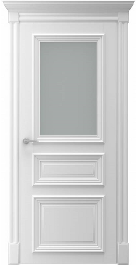 Міжкімнатні двері фарбовані леон по біла
