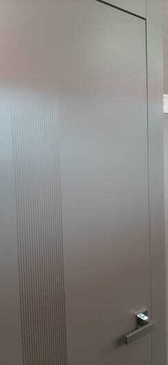 Міжкімнатні двері фарбовані а17 f чорный глянець