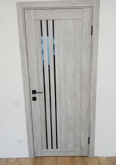 Міжкімнатні двері ламіновані модель belluno клен рояль blk лакобель
