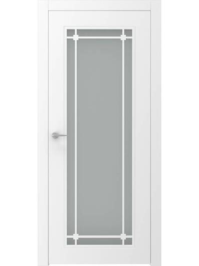 Міжкімнатні двері фарбовані uno 6gr ral 9002