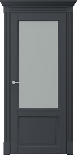 Межкомнатные двери окрашенные окрашенная дверь милан по серая ral 7004