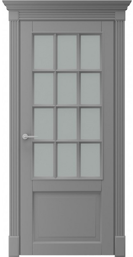 Межкомнатные двери окрашенные окрашенная дверь ницца-бретань по серая ral 7004