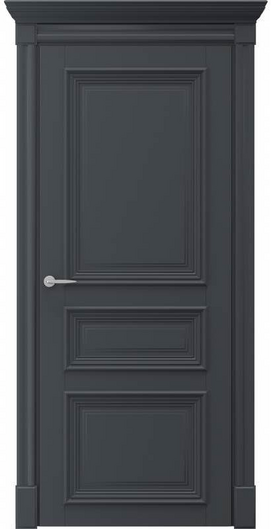 Міжкімнатні двері фарбовані леон сіра ral 7004