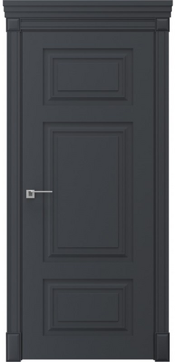Міжкімнатні двері фарбовані турин пг сіра ral 7004