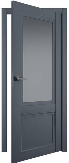 Міжкімнатні двері ламіновані ламінована дверь модель 402 антрацит пo