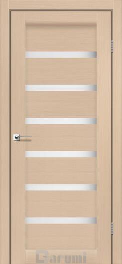 Міжкімнатні двері ламіновані vela дуб натуральний (сатин білий)