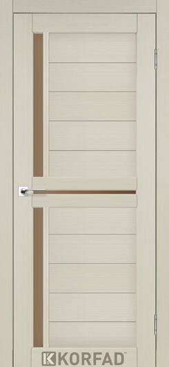 Міжкімнатні двері ламіновані модель sc-04 білий перламутр